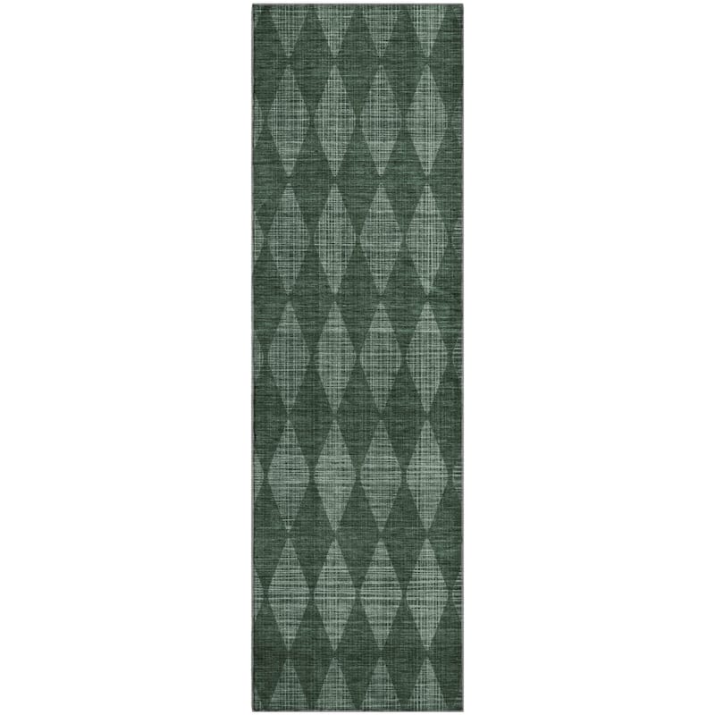 Premium Washable Super Soft Modern Diamond Mayfield Rug
