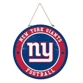 New York Giants Wooden Door Decor Wall Sign - Multi-Color - Bed Bath ...