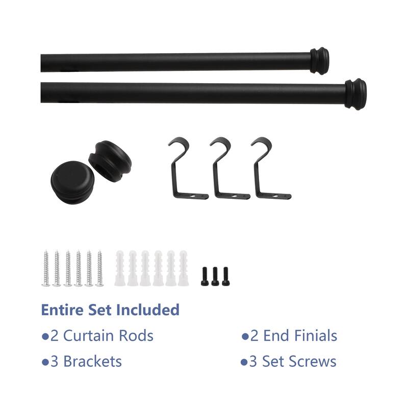 Window Single Curtain Rod