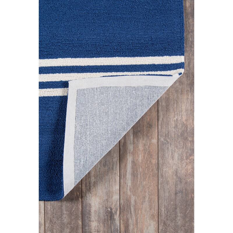Momeni Veranda Hand Hooked Contemporary Striped Indoor Outdoor Rug