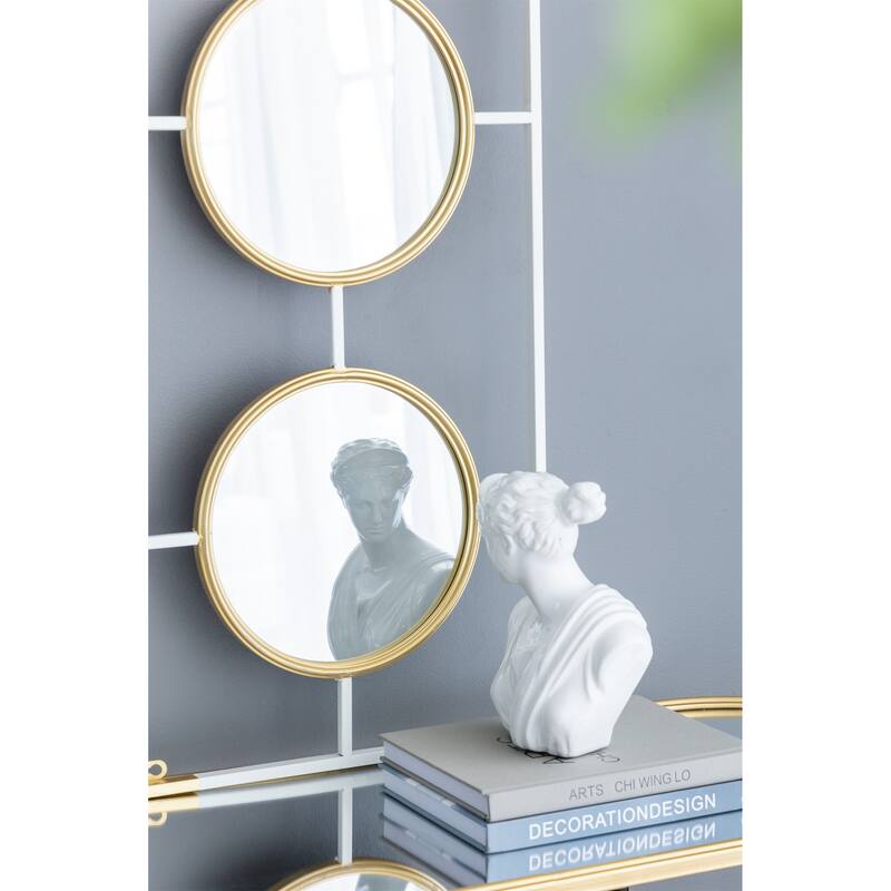 Gold And White Frame With Mirror