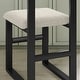 preview thumbnail 11 of 35, Corvus Caen Teddy Fabric Bar Stools with Wood Legs (Set of 2)