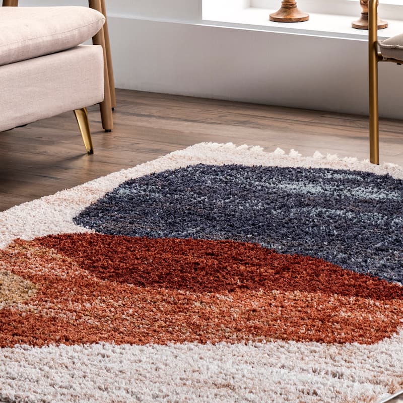 Nuloom Kassidy Shaggy Contemporary Tassel Area Rug