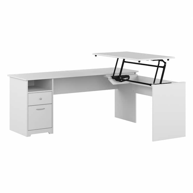 72W 3-position L-shaped Sit to Stand Desk by Bush Furniture