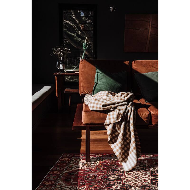 ECARPETGALLERY Hand-knotted Anadol Dark Red Wool Rug - 4'10 x 7'9