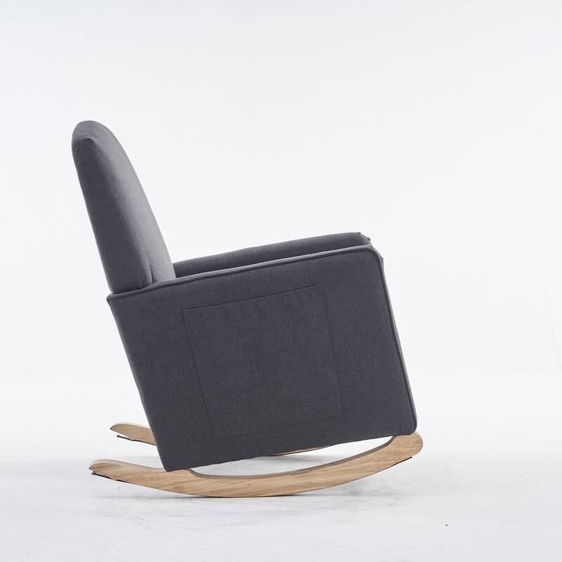Rocking Chair With Adjustable Footrest