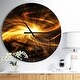 preview thumbnail 8 of 8, Designart 'Explosion of Fire in Black' Oversized Modern Wall CLock 23 in. wide x 23 in. high