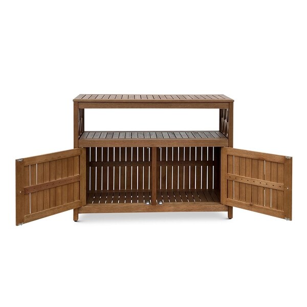 DTY Outdoor Living Longs Peak Eucalyptus Sideboard - On Sale - Bed