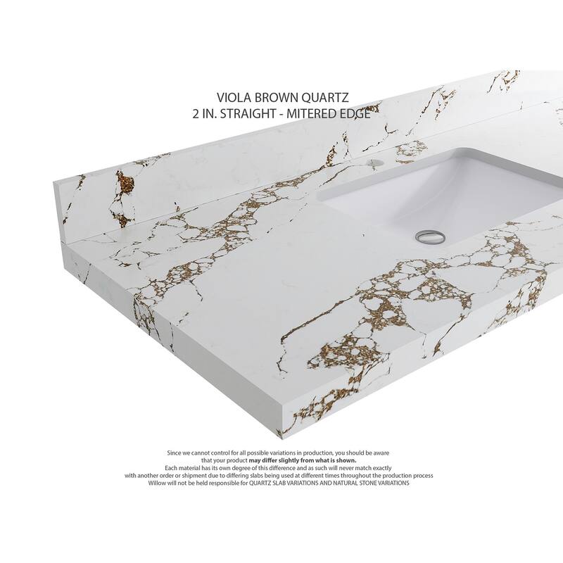 Willow Collections 48 in. W x 22 in. D Elizabeth Solid Teak Single Sink Bathroom Vanity with Countertop