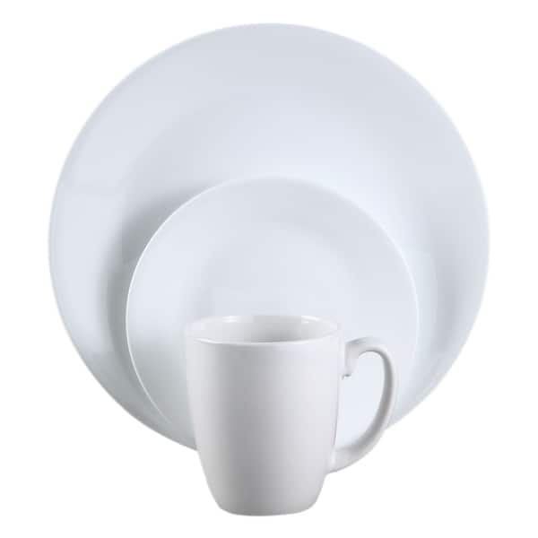 Shop Corelle 6022003 Livingware Winter Frost White Dinnerware Set