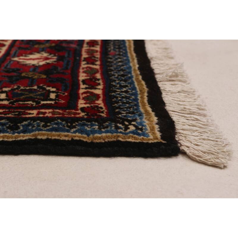 ECARPETGALLERY Hand-knotted Kayseri Vintage Red Wool Rug - 3'7 x 12'0