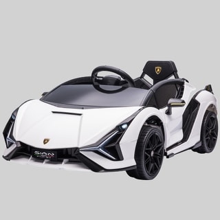 Kids 12V Lamborghini SIAN Ride-On Car, Electric Sports Car with Remote Control, Headlights, Music, Ages 3-5