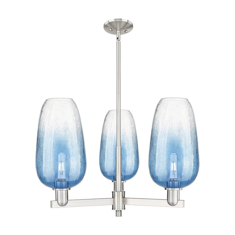 Innovations Lighting Downtown Urban - Brookhaven Flute - 3 Light 18" Stem Hung Chandelier