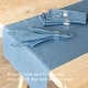 preview thumbnail 27 of 47, over&back Washed 100% Linen Table Runner - Machine Washable