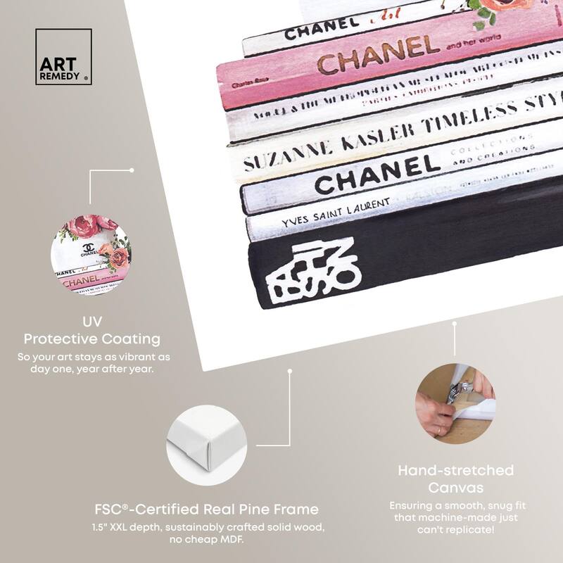 Doll Memories - Roses upon Books Canvas by Art Remedy, Gallery Wrapped
