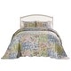 preview thumbnail 7 of 8, Greenland Home Fashions Emma Patchwork Floral Print Cotton Quilt Set