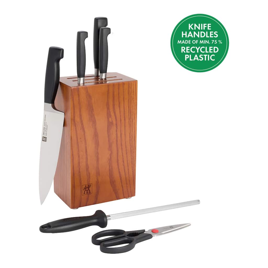 ZWILLING Four Star 7-pc Knife Block set - Ash - 8-pc