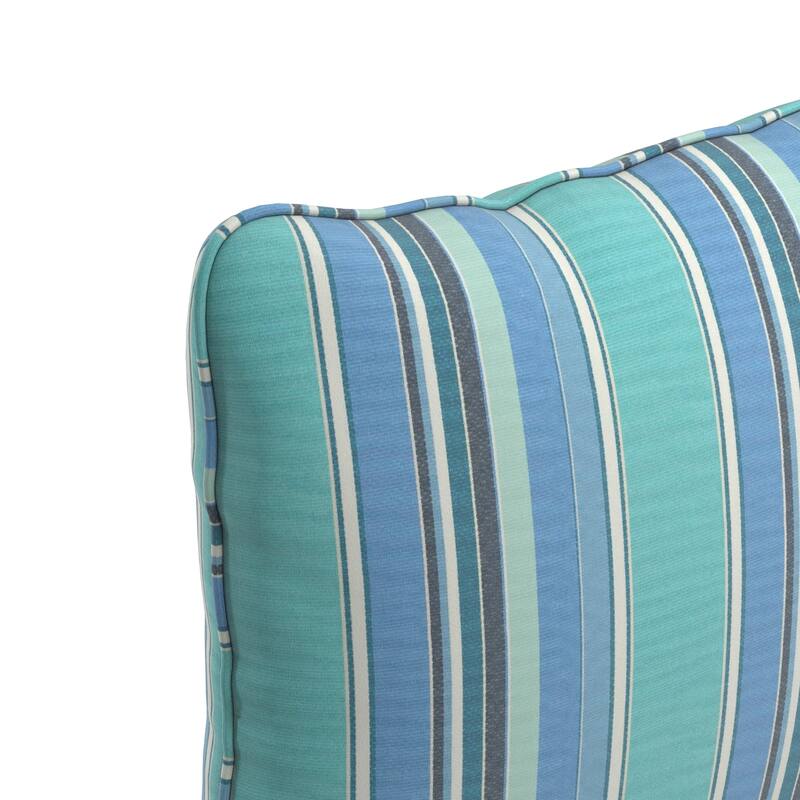 California Umbrella Outdoor Deep Seat Cushion Set, 24" x 48", Sunbrella Fabric, Densified Fiber Fill