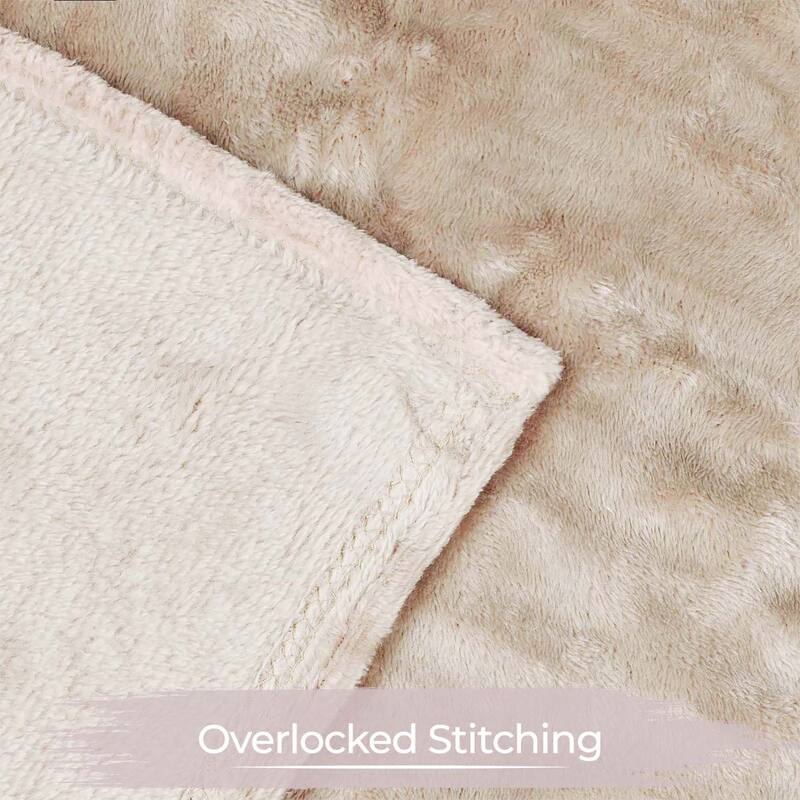 Superior Fleece Plush Medium Weight Soft Fluffy Decorative Blanket