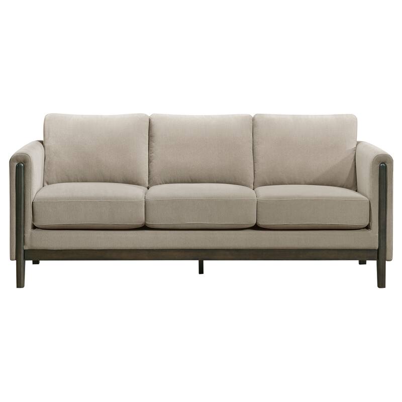 Islington Upholstered Panel Arm Sofa Set Taupe - N/A