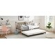 preview thumbnail 16 of 22, Twin Oak Legs & Steel Combination Daybed Bed Frame with Trundle