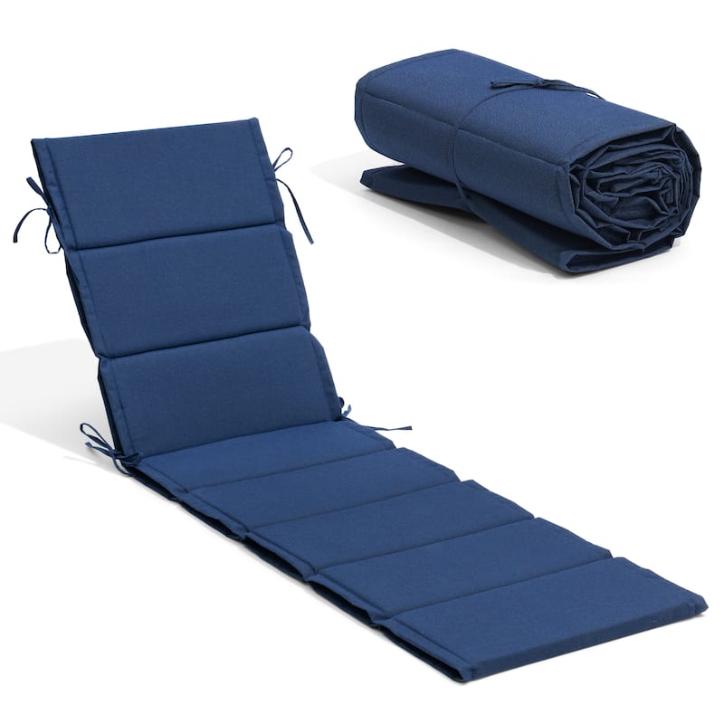 Outdoor Chaise Lounge Chair Cushion Patio Sun Lounger Cushion Sunbed Seating Pad