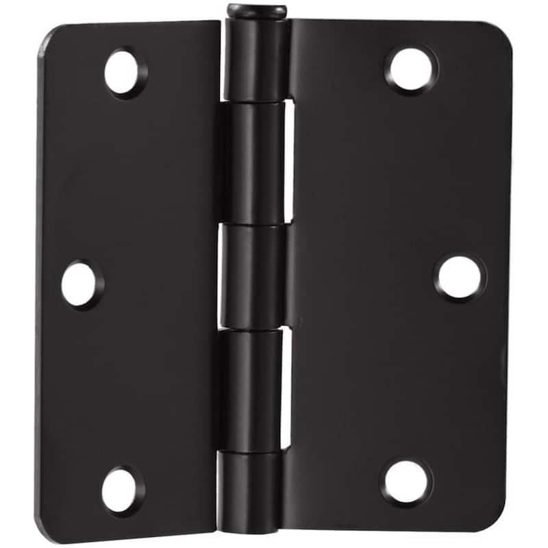 Design House 188896 3-1/2" x 3-1/2" Butt 1/4" Radius Corner Surface