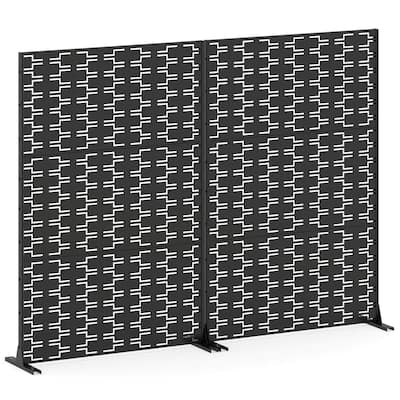 Costway 1/2 PCS 72”H x 48”WMetal Privacy Screen with Expansion Bolts & - See Details