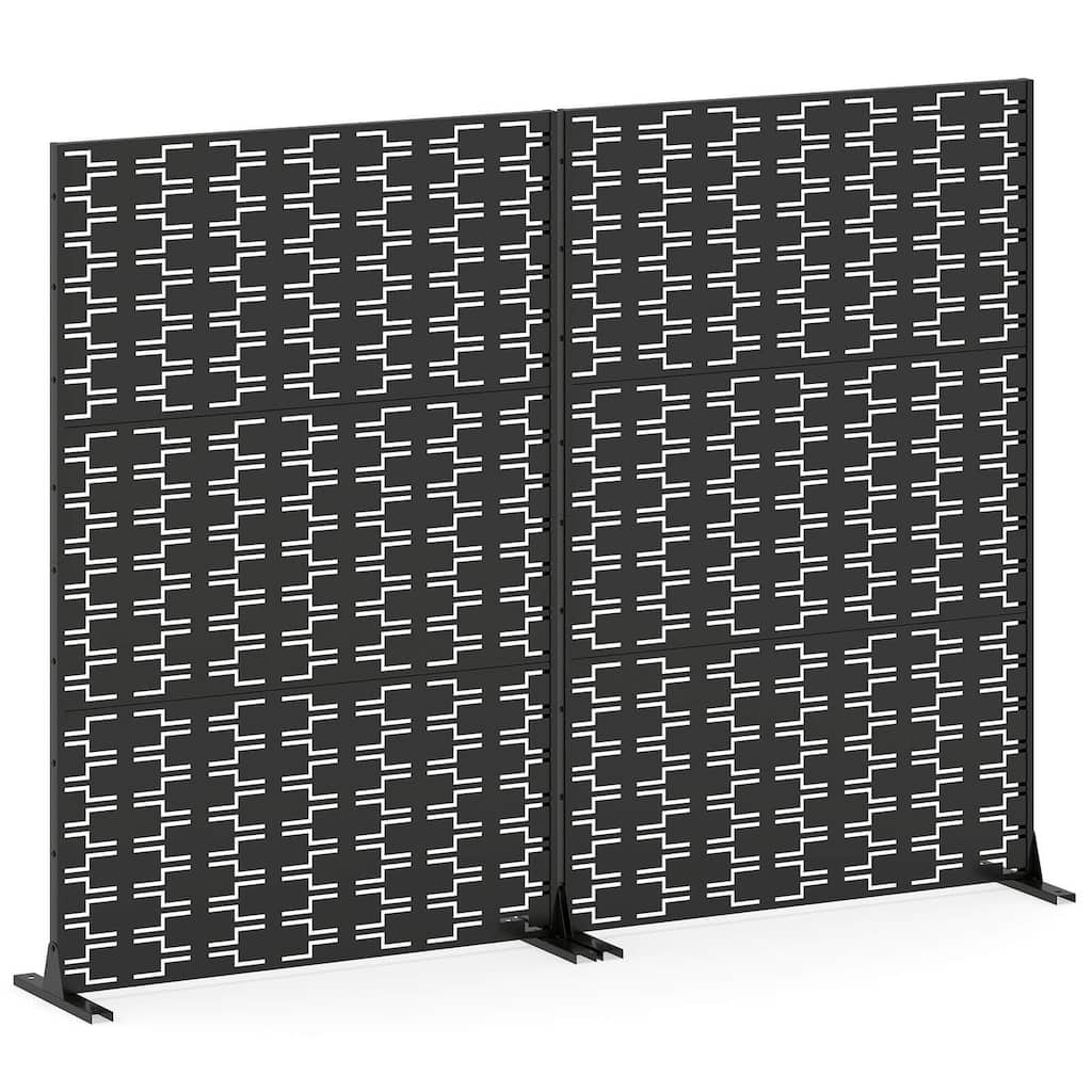 Costway 1/2 PCS 72”H x 48”WMetal Privacy Screen with Expansion Bolts & - See Details