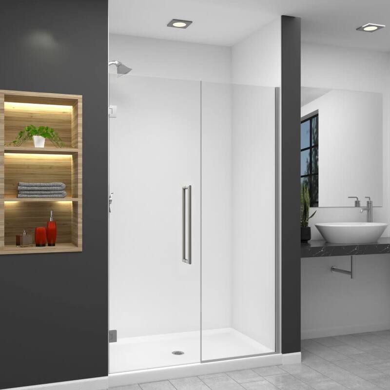 Transolid EHTB50267610C-T Elizabeth 76" High x 50" Wide Hinged Semi - Brushed Stainless