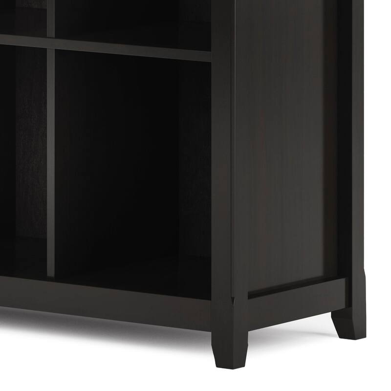 Halifax SOLID WOOD 48x57" Transitional 12 Cube Storage Bookcase in Hickory Brown - 15.75" D x 57" W x 48" H