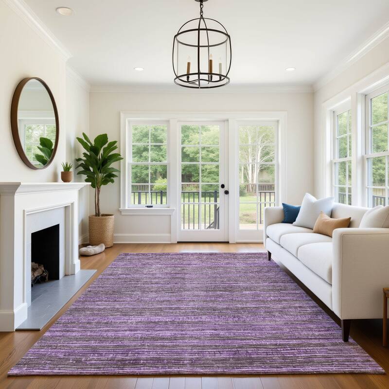 Premium Washable Super Soft Casual Stripes Mayfield Rug