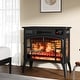 preview thumbnail 6 of 8, Freestanding Electric Fireplace Heater with Realistic 3D Flame - N/A