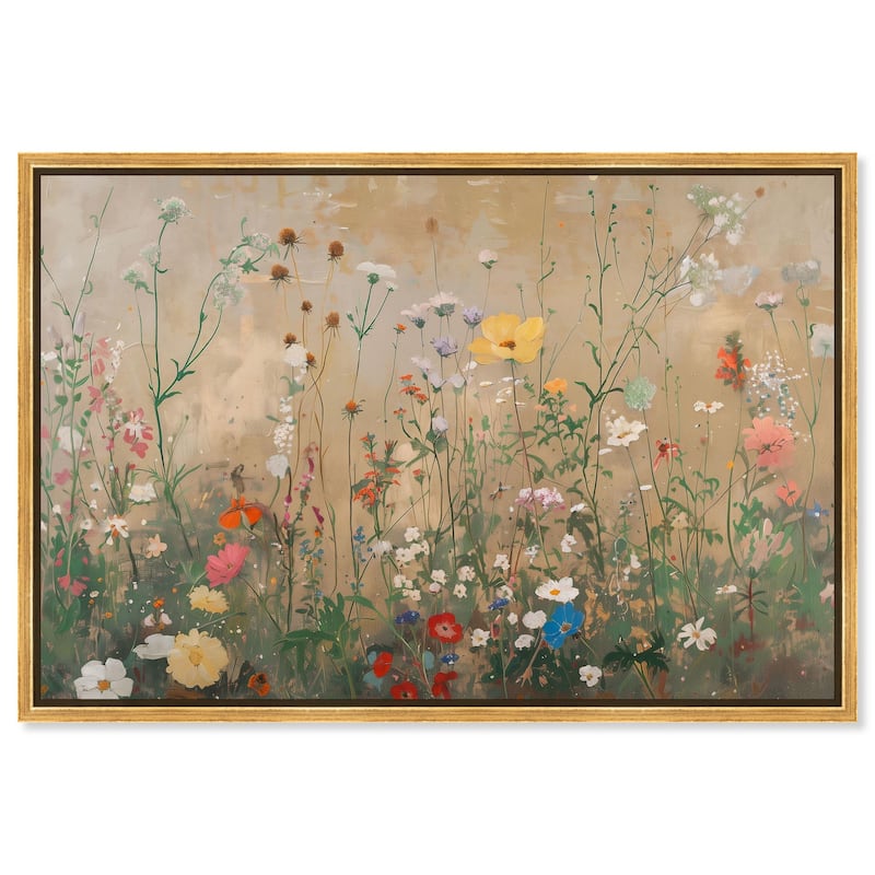 In the Golden Bloom Canvas by Art Remedy - Gold - 24" x 16"