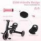 preview thumbnail 17 of 18, Gymax Toddler Tricycle w/Push Handle Adjustable Seat Removable Pedal