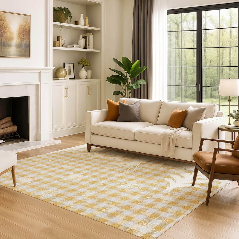 Premium Washable Super Soft Winter Reindeer Tree Mayfield Rug