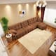 Option 4 Seater with Ottoman Burnt Orange