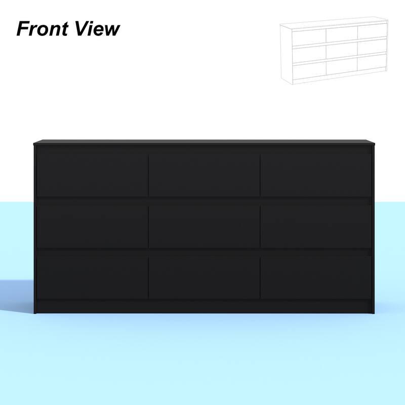 9-Drawer Storage Dresser for Bedroom and Living Room - Two Color Options