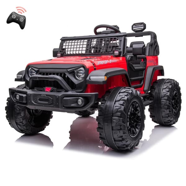 slide 2 of 14, 24V 2 Seat 9Ah Powerful Kids Ride-on Car Red