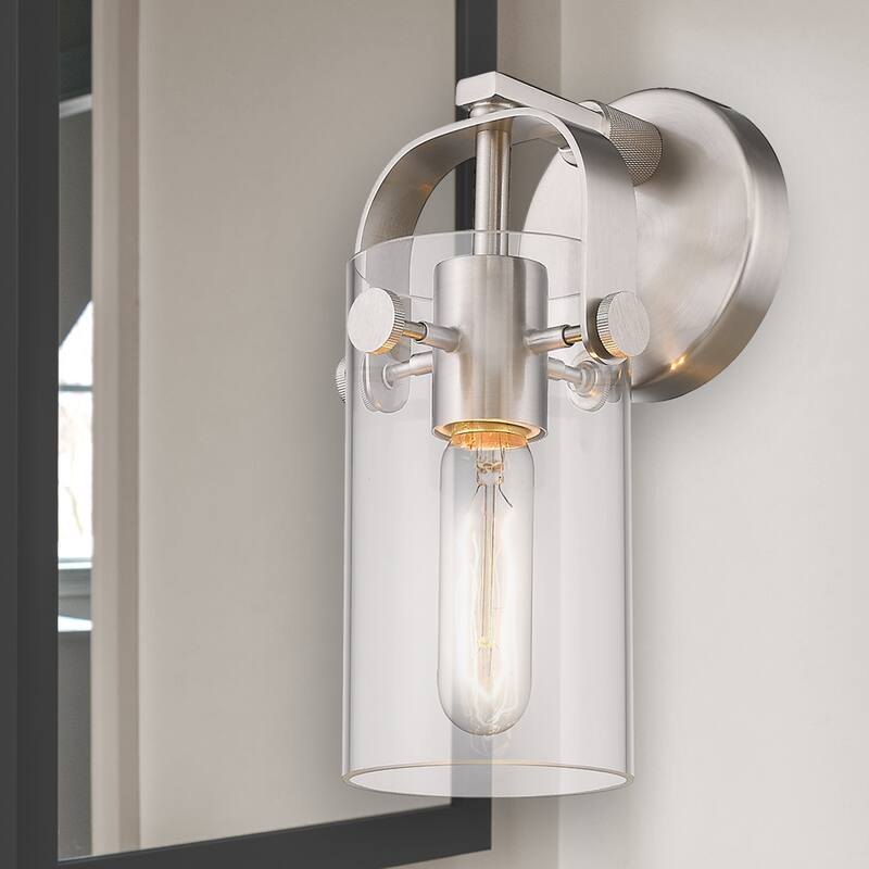 Innovations Lighting Pilaster II Cylinder - 1 Light 7" Wall-Mounted Sconce