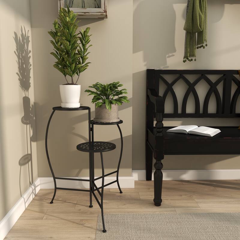 Metal Indoor Outdoor 3 Tier Floral Plantstand