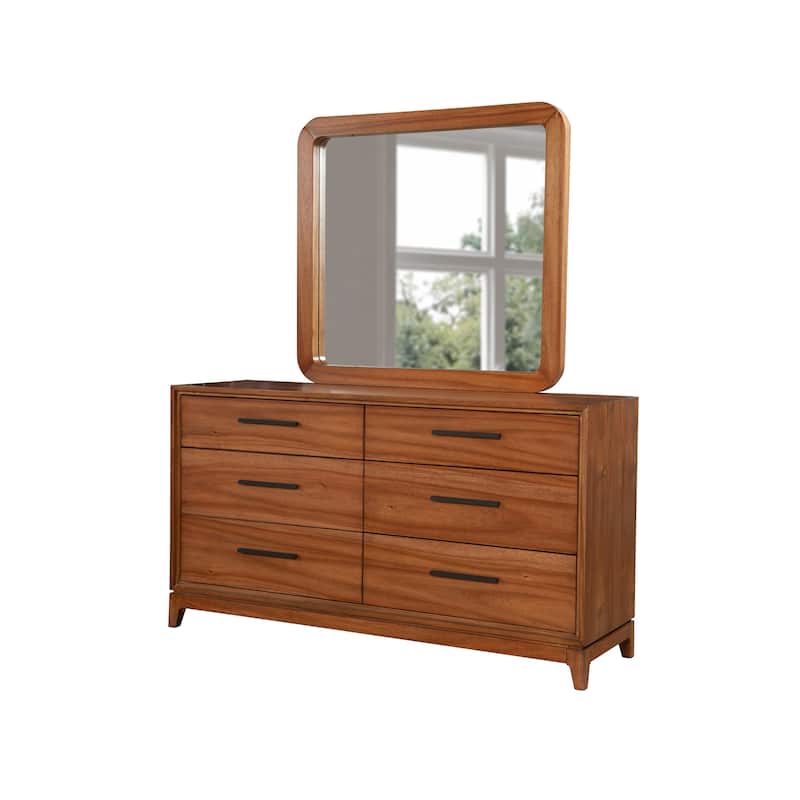 Origins by Alpine Nova Wood Bedroom Mirror