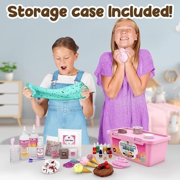 Cadeaux pour Les Filles Kit de Slime Déjà Fait Gâteaux et Friandises Oeuf Surprise Slime pour
