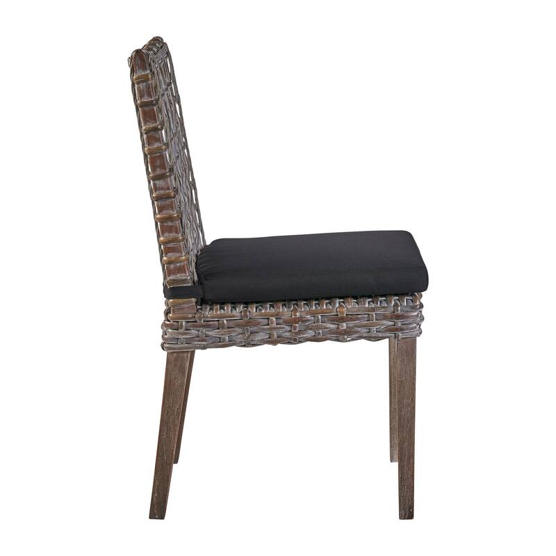 Exodis Mahogany Upholstered Dining Chair, Brown