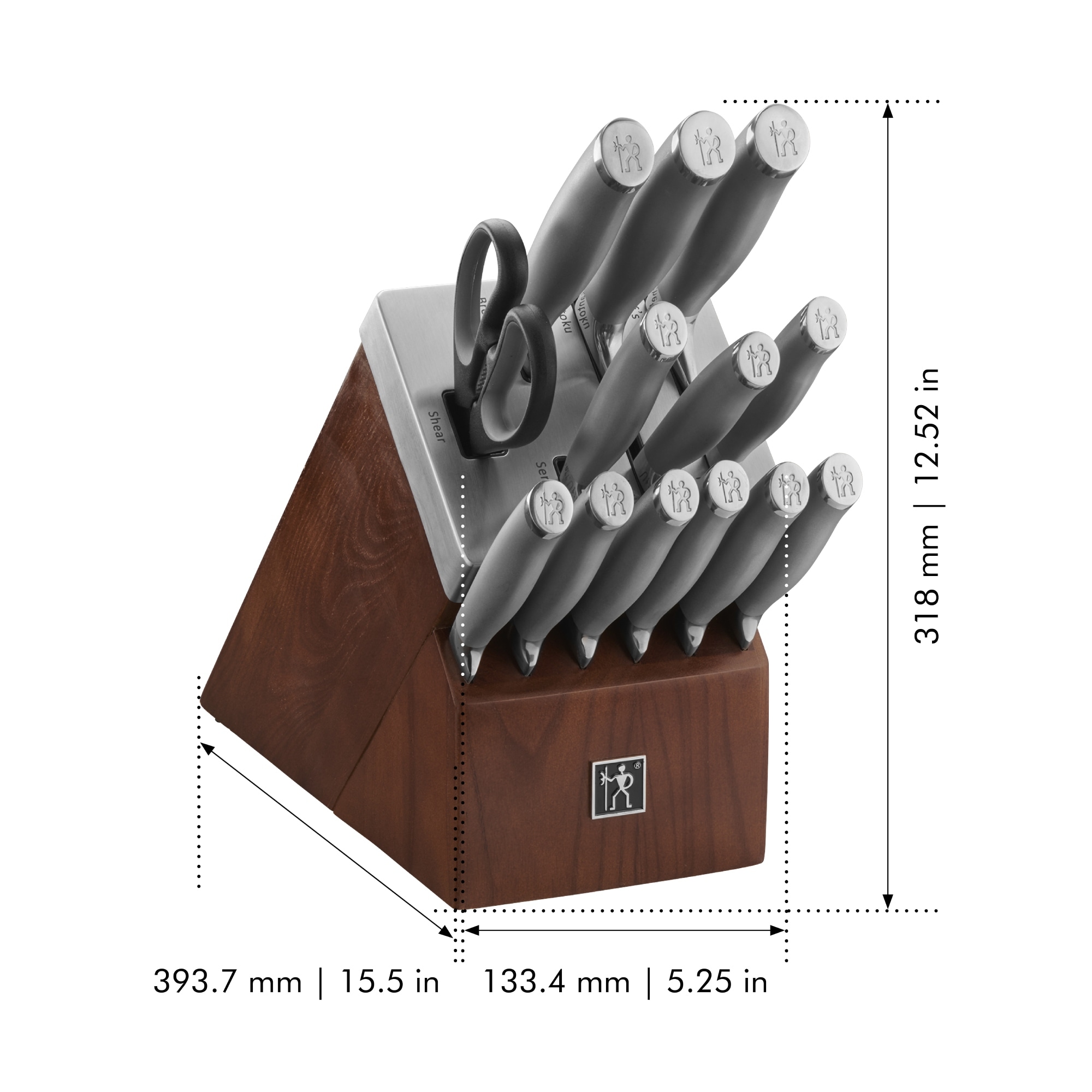 Modernist 14-pc Self-Sharpening Block Set