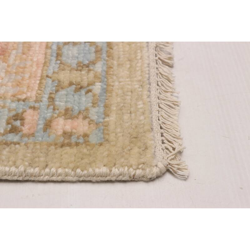 ECARPETGALLERY Hand-knotted Modern Oushak Light Grey Wool Rug - 9' 2" x 12' 4"