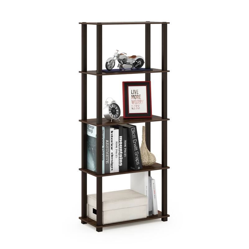 Furinno Turn-S-Tube 5-Tier Square Leg Multipurpose Display Rack