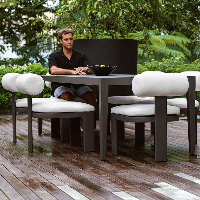 Uttermost Bolster Back Outdoor Dining Chair