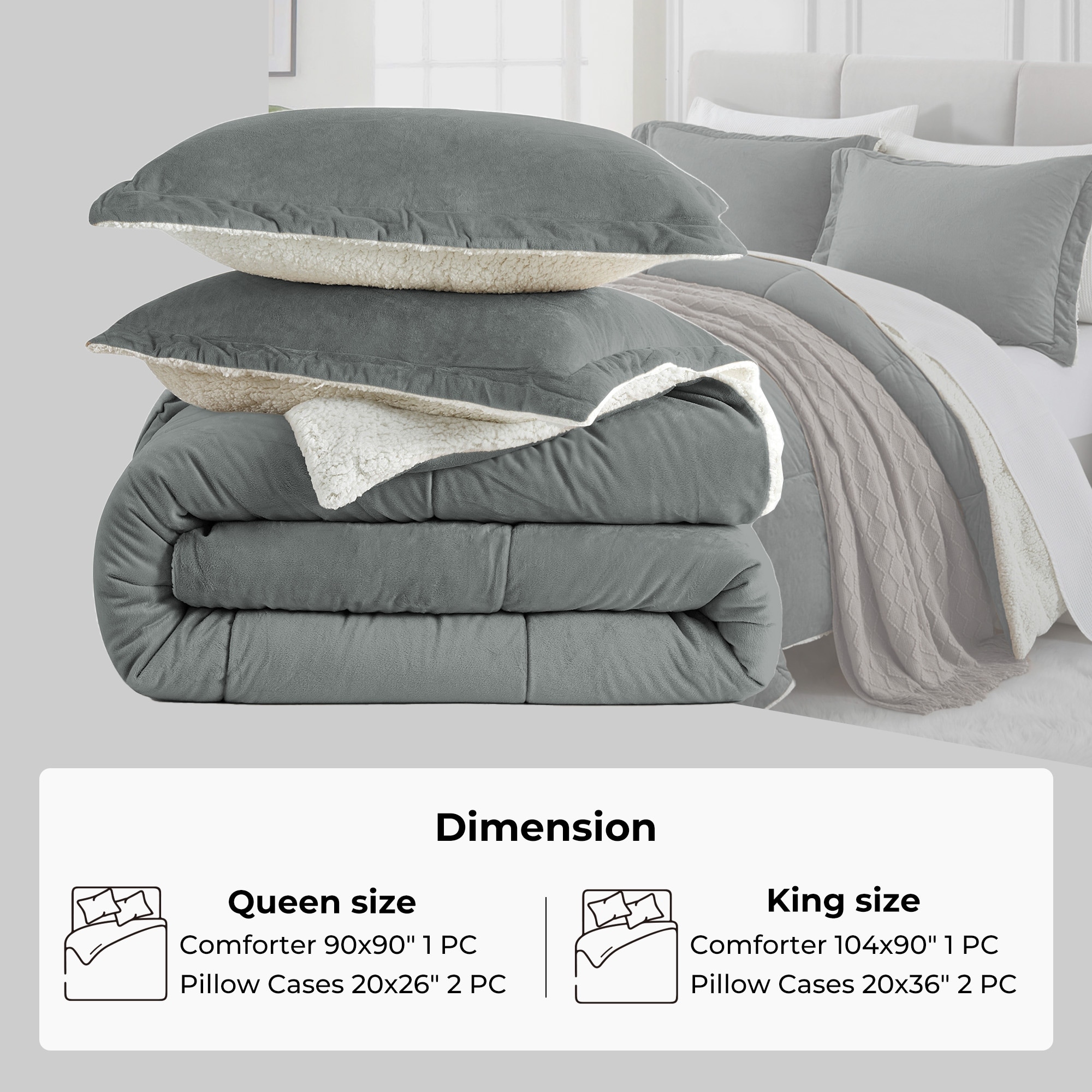 Bed bath and hotsell beyond sherpa comforter