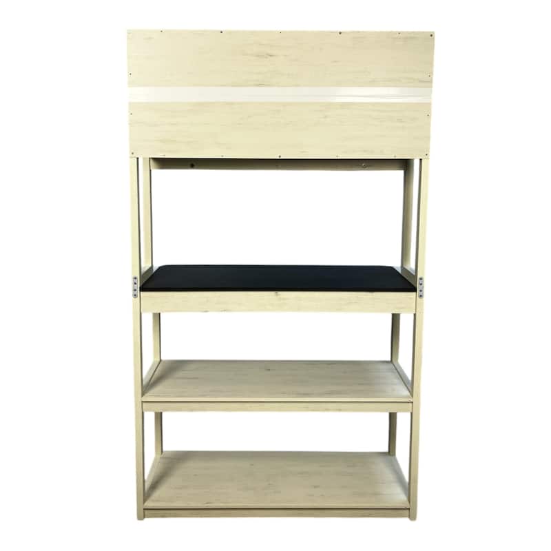 39.37" 5-Tier Bakers Rack for Kitchen with Storage, Coffee Bar, Kitchen Shelves, Microwave Stand